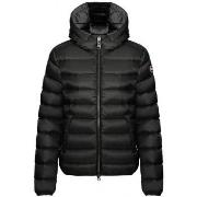 Veste Colmar Doudoune Courte Capuche Fixe Noir Dark Steel