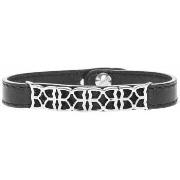 Bracelets Orusbijoux Bracelet Cuir Et Argent Design Antique Homme