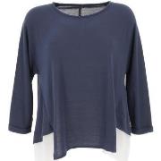 Pull Tiffosi Mirande bleu ml tee lady