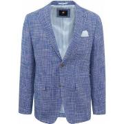 Veste Suitable Colbert Grou Melange Bleu