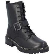 Bottines Remonte black casual closed ladies mid height boots