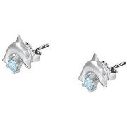 Boucles oreilles Cleor Boucles d'oreilles en argent 925/1000 et zircon