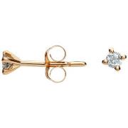 Boucles oreilles Cleor Boucles d'oreilles en or 375/1000 et diamant