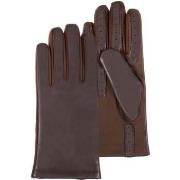 Gants Isotoner Gants Femme tactiles cuir de mouton Marron