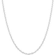 Collier Orusbijoux Collier Argent Rhodié Mailles Torsadées Diamantées