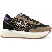 Chaussures Sun68 Running Ally Animalier Sneaker Donna Nero Z44214