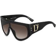 Lunettes de soleil Dsquared D2 0149/S Lunettes de soleil, Noir/Marron,...