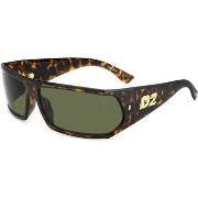 Lunettes de soleil Dsquared D2 0140/S Lunettes de soleil, Havana/Vert,...