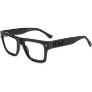 Lunettes de soleil Dsquared ICON 0023 Cadres Optiques, Noir, 53 mm