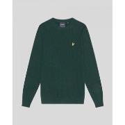 Pull Lyle &amp; Scott KN2114V LAMBSWOOL BLEND CREW-X321 ARGYLE TEAL MA...