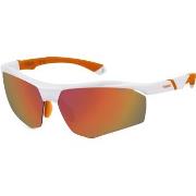 Lunettes de soleil Polaroid PLD 7055/S Lunettes de soleil, Blanc/Rouge...