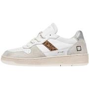 Baskets Date Date sneakers woman Court 2.0 blanc leopard