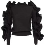 Pull No Secrets maille noire avec rouches