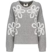 Pull No Secrets pull gris broderie fleur