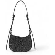 Sac Pinko - Sac demi-lune pour bébé avec strass - Noir