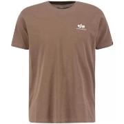 T-shirt Alpha T-shirt marron basique