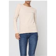 Pull Kebello Pull Col Rond Beige F