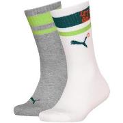 Chaussettes enfant Puma kids heritage stripe crew sock 2p