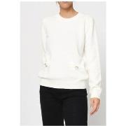 Pull Kebello Pull Col Rond Blanc F