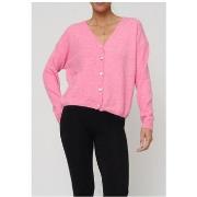 Pull Kebello Gilet Cardigan Rose F