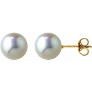 Boucles oreilles Brillaxis Boucles d'oreilles perles Akoya 7mm