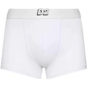 Slips Dsquared blanc élastique logé boxer