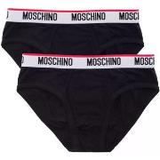 Slips Moschino slip noir élastique bipack