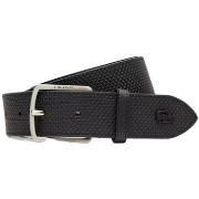 Ceinture Lacoste Ceinture texturé homme ref 54274 000 Noir 100 cm