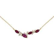 Collier Brillaxis Collier or 18 carats rhodolite oxydes