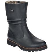 Bottines Remonte black casual closed ladies mid height boots