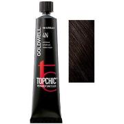 Soins cheveux Goldwell TOPCHIC permanent hair color 4N 60 ml