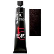 Soins cheveux Goldwell TOPCHIC permanent hair color 4R 60 ml