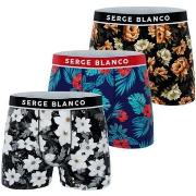 Boxers Serge Blanco Lot de 3 boxers homme Sublimation