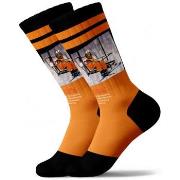 Chaussettes Pullin Chaussettes Homme Coton JACKY Orange Noir