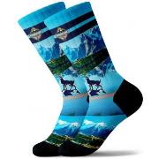 Chaussettes Pullin Chaussettes Homme Coton MTWHITE Bleu