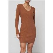 Robe Kebello Robe Col V Marron F