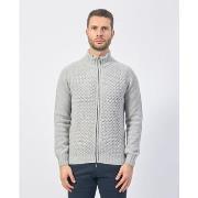 Gilet Gazzarrini cardigan entièrement zippé en laine mélangée