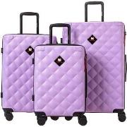 Valise Hello Kitty Set de 3 valises Rigides MARU LIGHT PURPLE