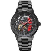 Montre Pierre Lannier PADDOCK Noir Cadran Noir Bracelet Acier Noir 22 ...