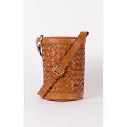 Sac O My Bag Sac seau cuir tressé cognac-047508