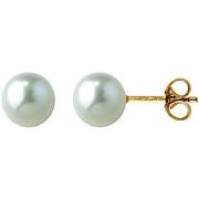 Boucles oreilles Brillaxis Boucles d'oreilles perles de culture or 6,5...