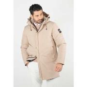 Parka Paragoose Doudoune beige à capuche, coupe droite, poches multipl...