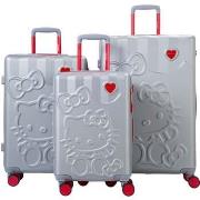 Valise Hello Kitty Set de 3 valises Rigides DOKI SILVER