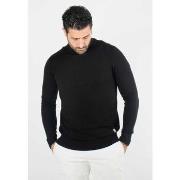 Pull Paname Brothers Pull homme col cheminée gris - Touché cachemire