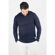 Pull Hollyghost Pull homme col roulé navy - Touché cachemire