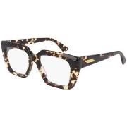 Lunettes de soleil Bottega Veneta BV1032O Cadres Optiques, Havana/Tran...