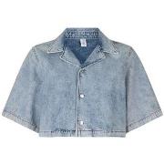 Chemise Liu Jo Chemise cropped en jean