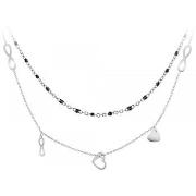 Collier Sc Bohème B2303-ARGENT+B2380-NOIR