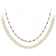 Collier Sc Bohème B2374-DORE+B2394-ROUGE