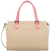 Sac à main LANCASTER Sac a main en cuir Ref 38651 Beige ECRF